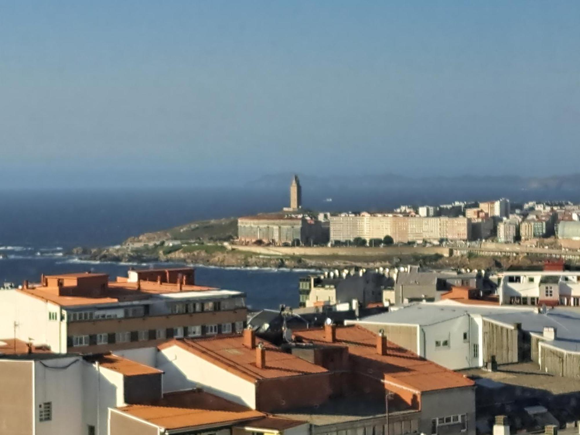 Encantador Y Con Vistas Al Mar La Coruña Esterno foto